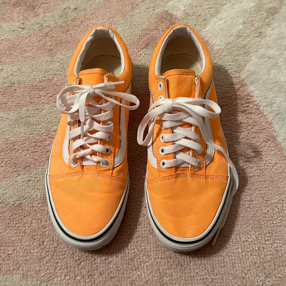 Orange old school vans